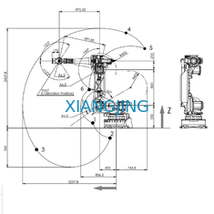 2,7 M Jangkauan COMAU Robot Arm 6 Axis Robot Arm Untuk Memilih Dan Menempatkan