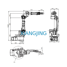 ABB 6 Axis Digunakan Robot Las IRB 1520ID Robot Mesin Las Payload 4 Kg