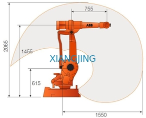 Digunakan lengan robot robot pemoles ABB IRB 2400 dengan robot kerja industri 6 sumbu