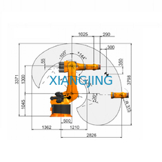 Digunakan Lengan Robot Industri KUKA 6 Axis KR 360 R2830 Untuk Robot Palletizer