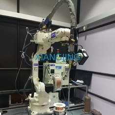 6 Sumbu Digunakan Robot Pengelasan Mag Tig Mig Welding Robot Dengan Sumber Pengelasan DM350