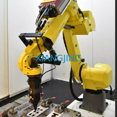 Robot las otomatis M-10iD dan robot industri 6 sumbu untuk pengelasan laser Fiber dengan mesin las OTC welbee P500L