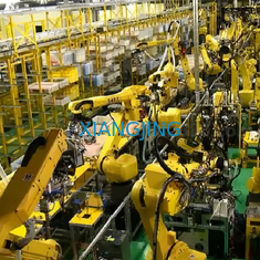 Robot las otomatis M-10iD dan robot industri 6 sumbu untuk pengelasan laser Fiber dengan mesin las OTC welbee P500L