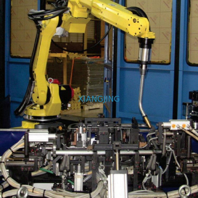 Robot las otomatis M-10iD dan robot industri 6 sumbu untuk pengelasan laser Fiber dengan mesin las OTC welbee P500L