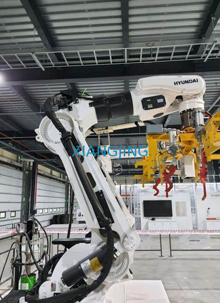 Robot pengepakan Hyundai HP160 lengan robot muatan 160KG dan jangkauan 3128 dengan gripper merek Cina
